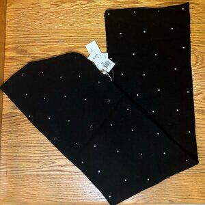 Carolyn Rowan Accessories Cashmere & Crystal Hooded Scarf